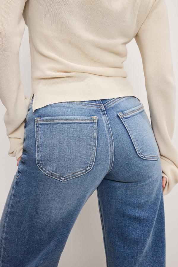 Good American GOOD PETITE PALAZZO COMPRESSION JEANS