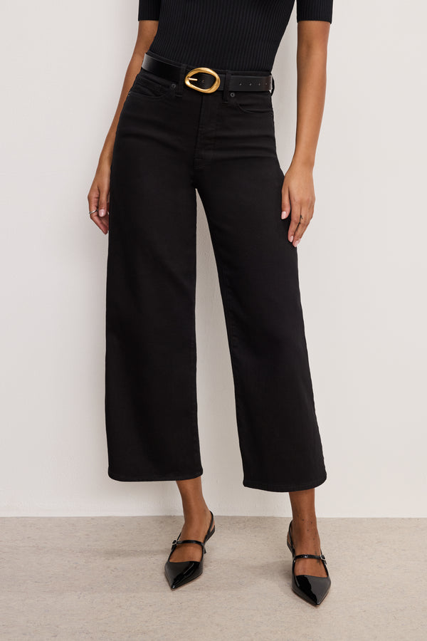 Good American GOOD WAIST CROPPED PALAZZO NEVER FADE JEANS