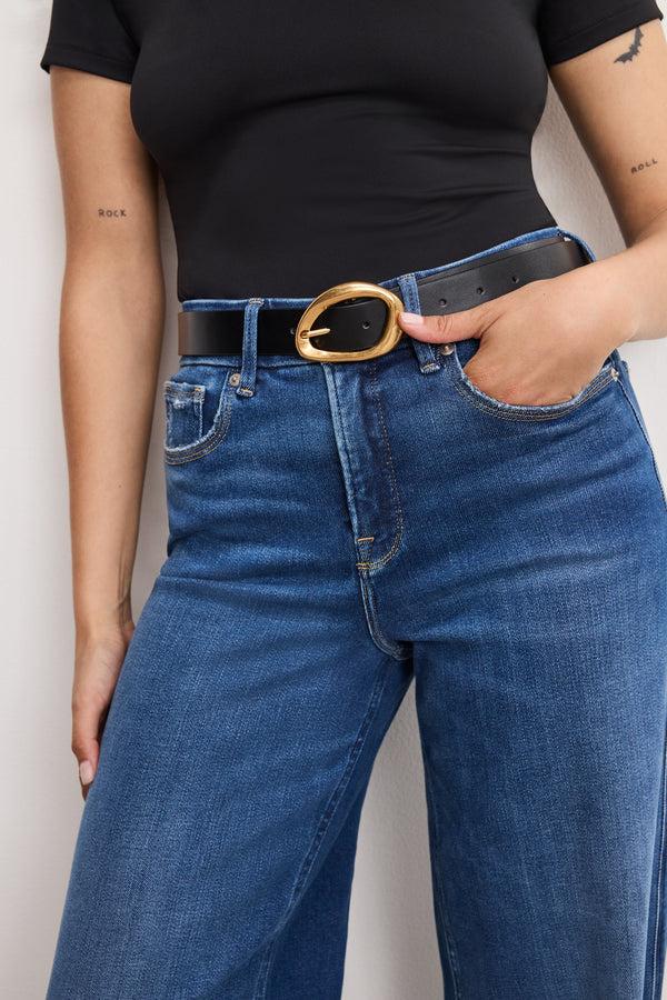 Good American SOFT TECH GOOD PETITE SKATE WIDE JEANS