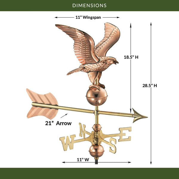 Good Directions 11" Wingspan Eagle Cottage Weathervane