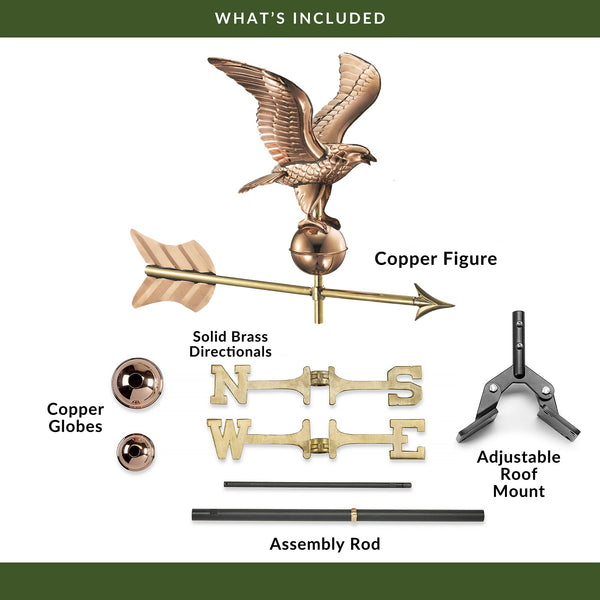 good directions 11" Wingspan Eagle Cottage Weathervane