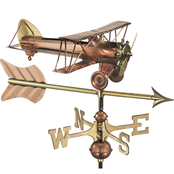 good directions Biplane with Arrow Garden Weathervane