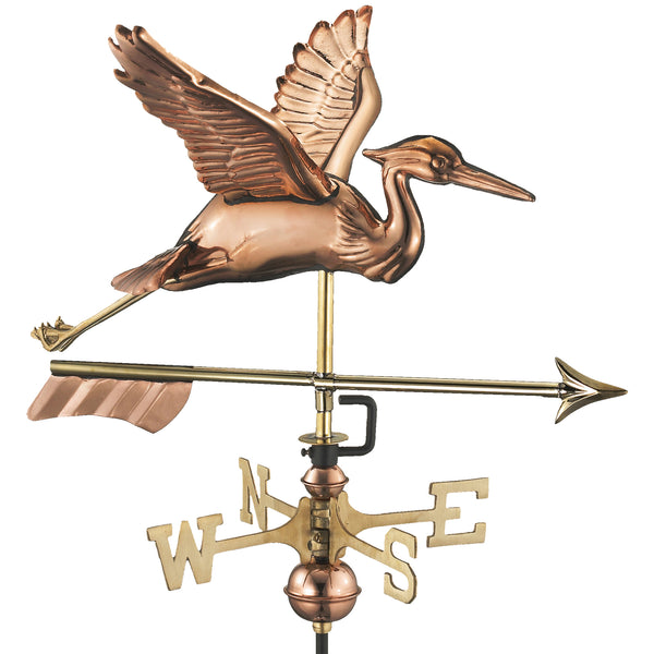 good directions Blue Heron with Arrow Cottage Weathervane