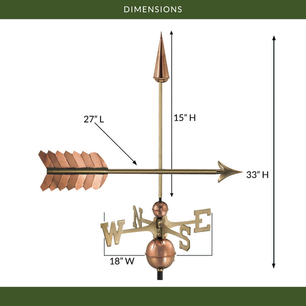 Good Directions Arrow Weathervane