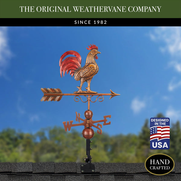 Good Directions Bantam Red Rooster Weathervane