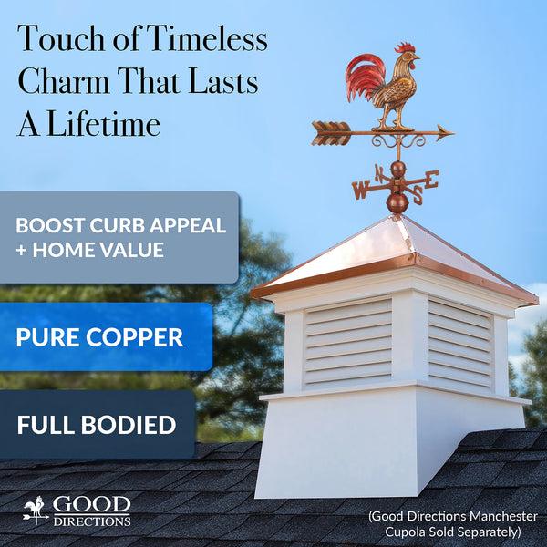 Good Directions Bantam Red Rooster Weathervane