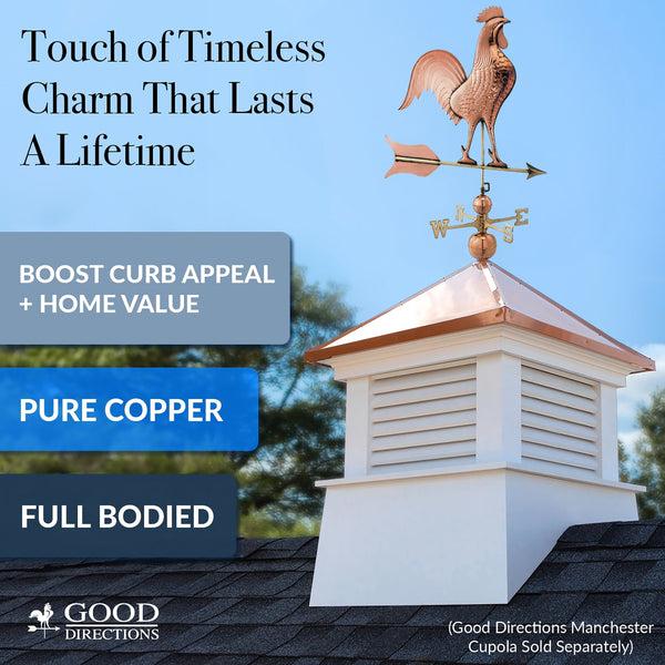 Good Directions Barn Rooster Weathervane