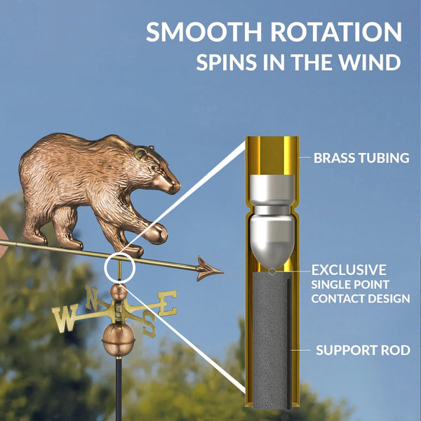 Good Directions Bear Weathervane With Arrow