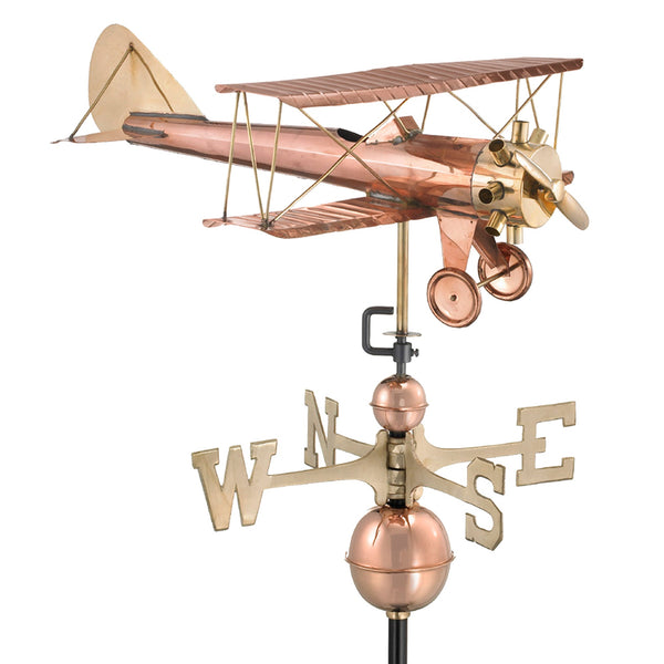 good directions Biplane Weathervane