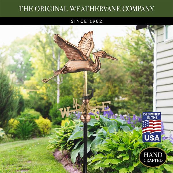 Good Directions Blue Heron Garden Weathervane