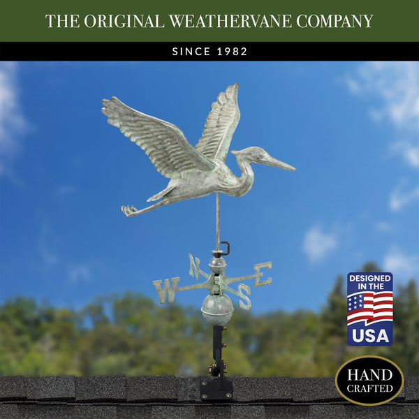 Good Directions Blue Heron Weathervane