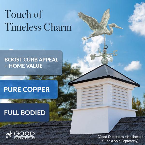 Good Directions Blue Heron Weathervane