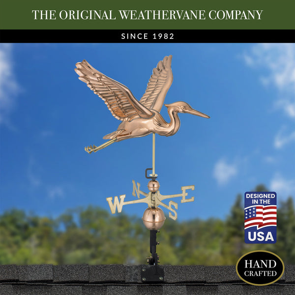 Good Directions Blue Heron Weathervane