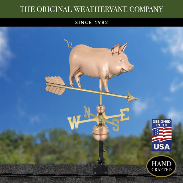 Good Directions Country Pig Weathervane