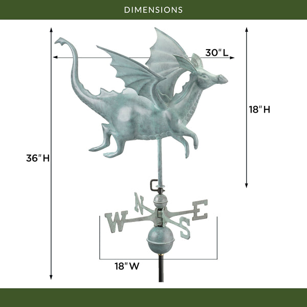 Good Directions Flying Dragon Weathervane