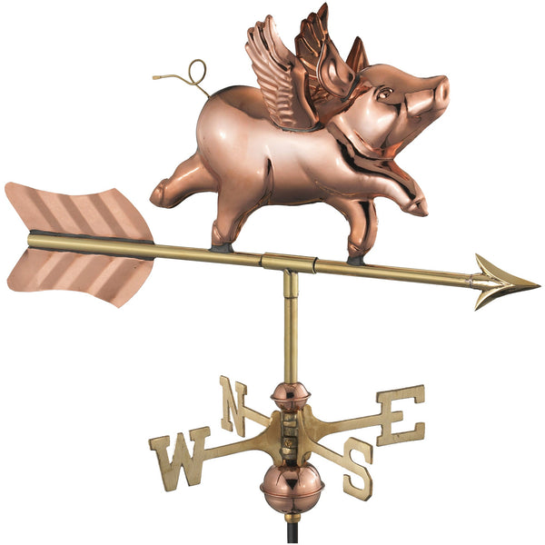 good directions Flying Pig Cottage Weathervane