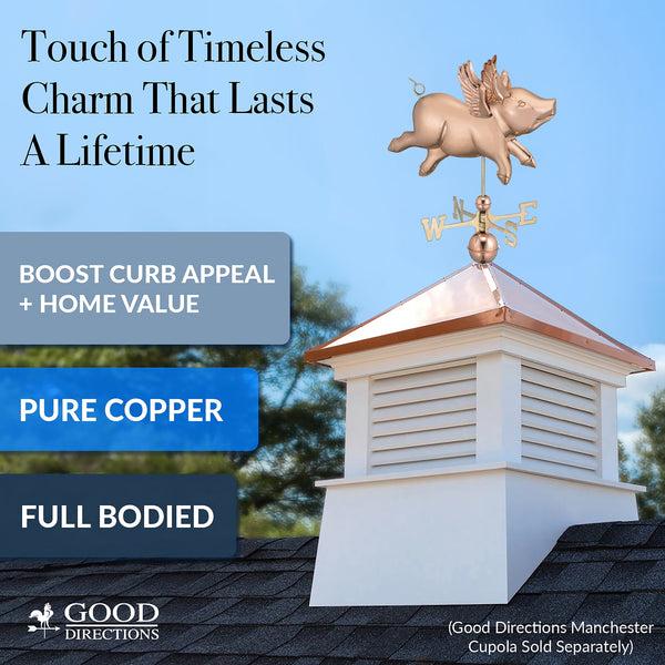 Good Directions Flying Pig Weathervane