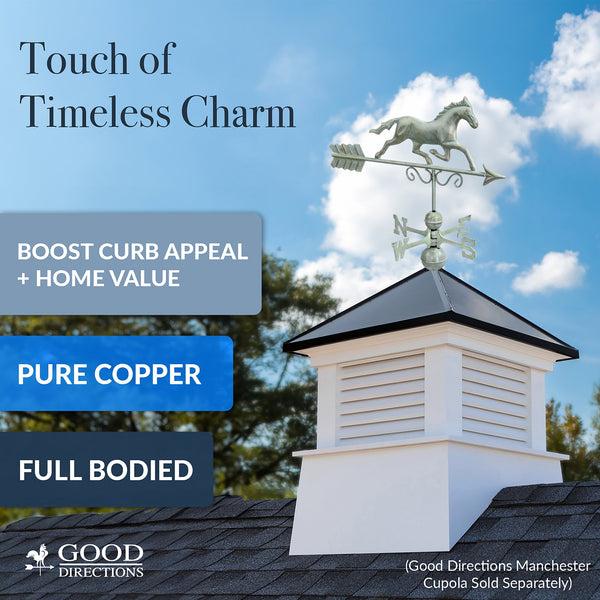 Good Directions Galloping Horse Weathervane