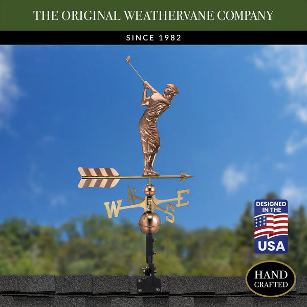 Good Directions Golfer Weathervane