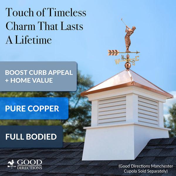 Good Directions Golfer Weathervane