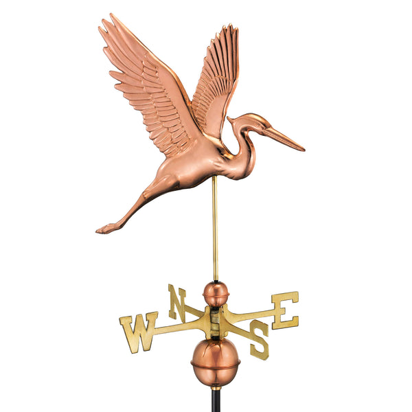 good directions Graceful Blue Heron Weathervane