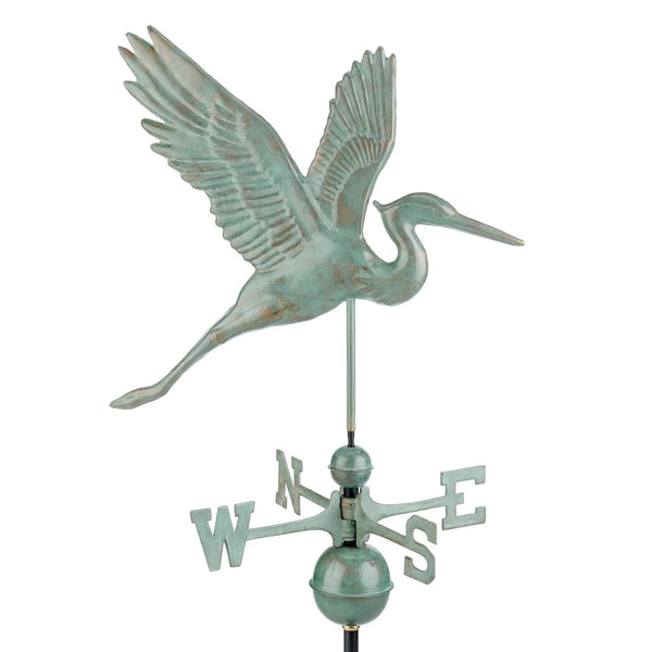 good directions Graceful Blue Heron Weathervane