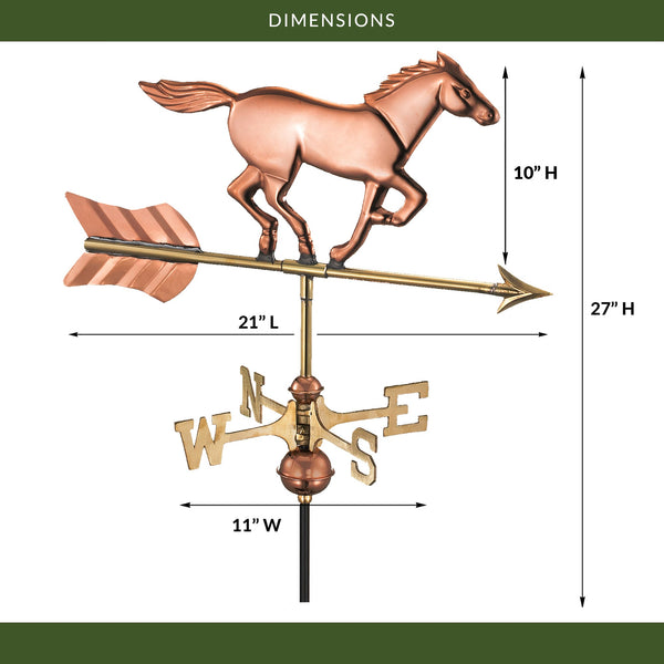 Good Directions Horse Cottage Weathervane