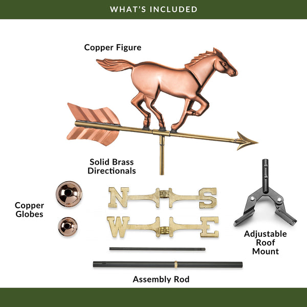 good directions Horse Cottage Weathervane