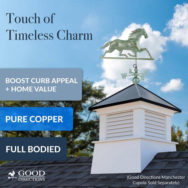 Good Directions Horse Weathervane