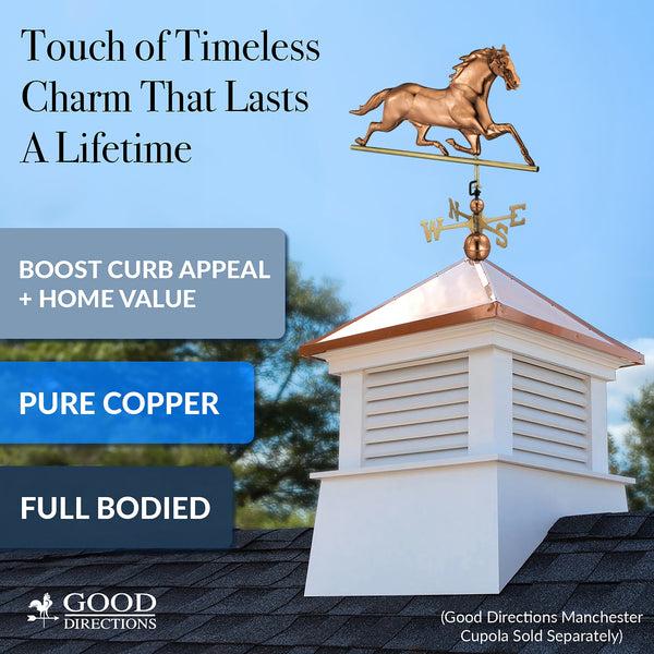 Good Directions Horse Weathervane