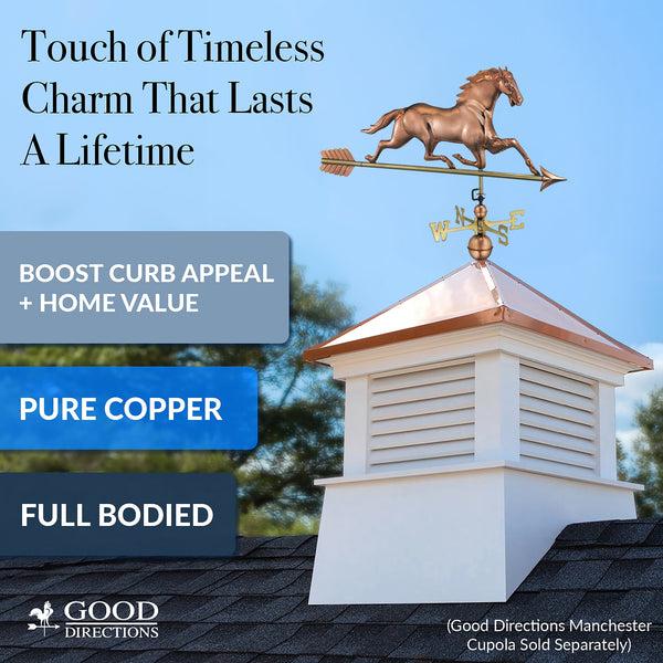 Good Directions Horse Weathervane With Arrow