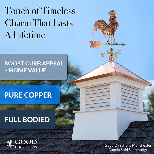 Good Directions Large Rooster Weathervane