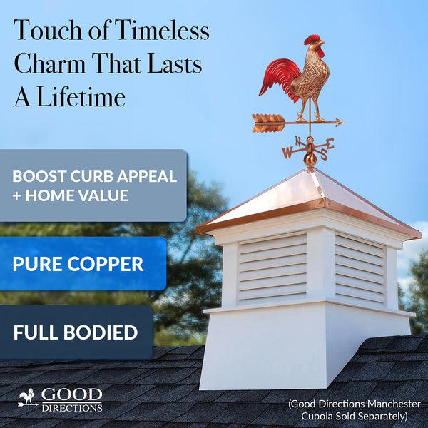 Good Directions Large Rooster Weathervane