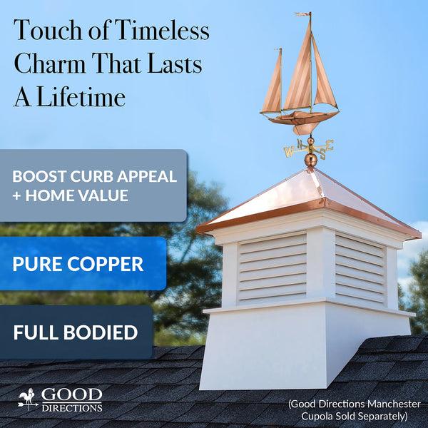 Good Directions Large Sailboat Weathervane