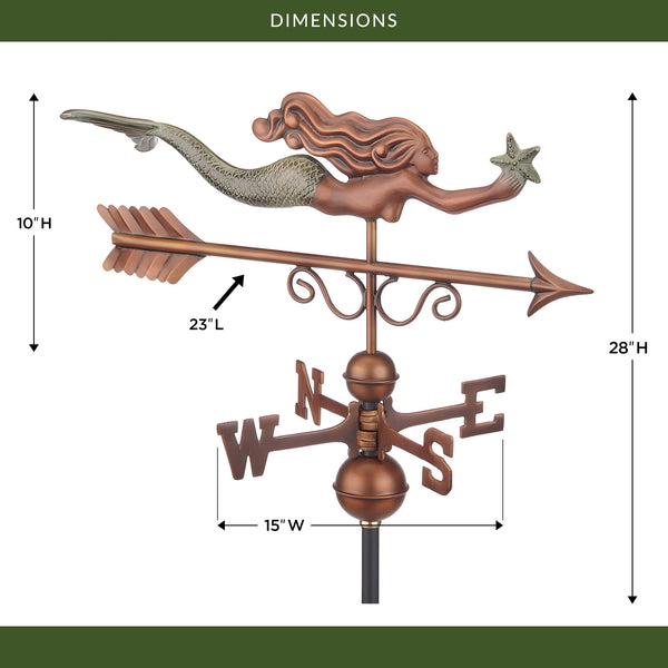 Good Directions Little Mermaid Weathervane