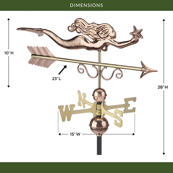 Good Directions Little Mermaid Weathervane