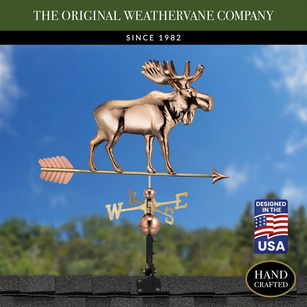Good Directions Moose Weathervane With Arrow