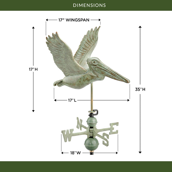 Good Directions Pelican Weathervane