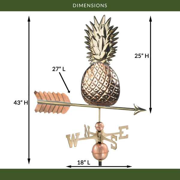 Good Directions Pineapple Weathervane