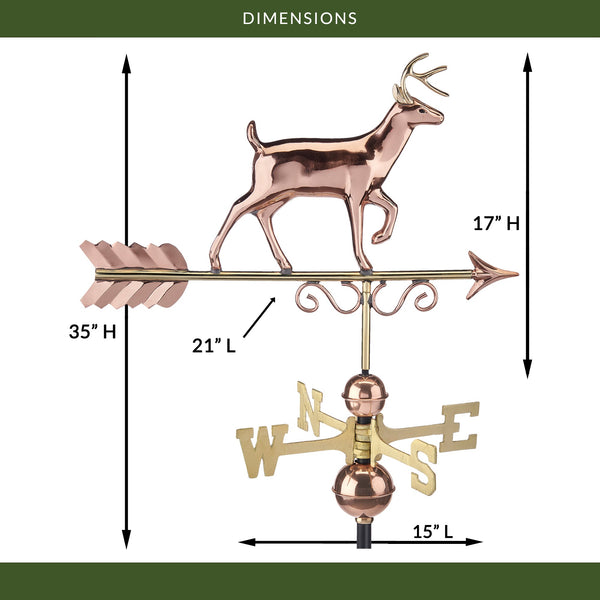Good Directions Proud Buck Weathervane