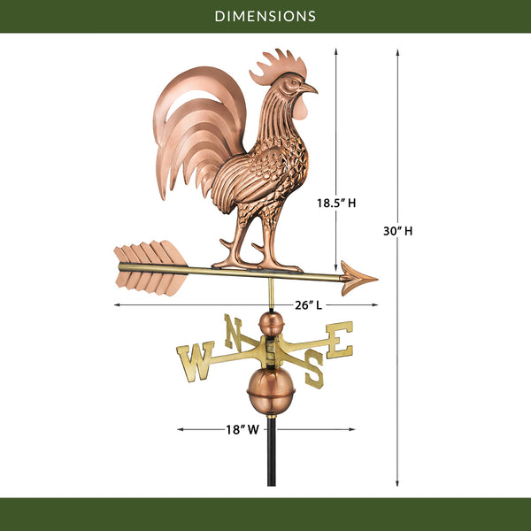 Good Directions Proud Rooster Weathervane