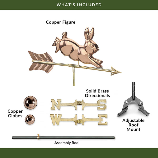 good directions Rabbit Cottage Weathervane