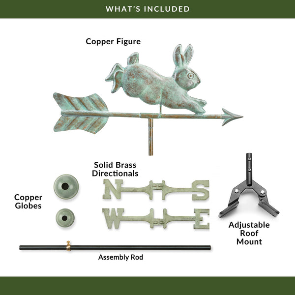 good directions Rabbit Cottage Weathervane