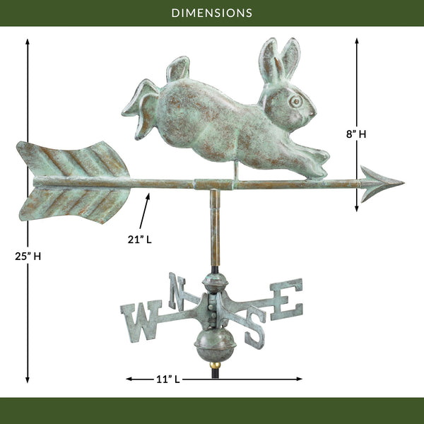 Good Directions Rabbit Garden Weathervane