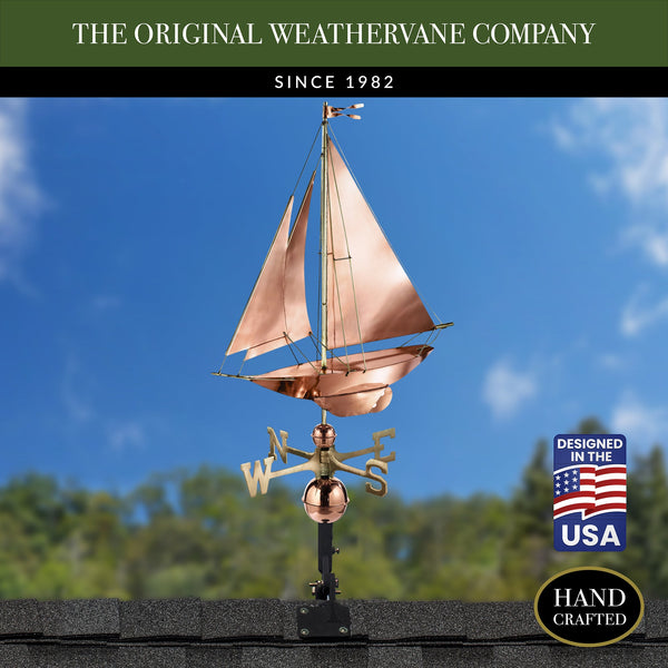 Good Directions Racing Sloop Weathervane