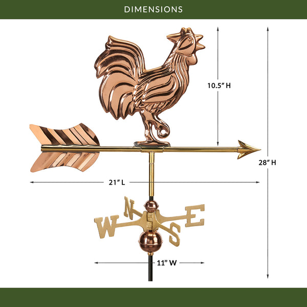 Good Directions Rooster Cottage Weathervane