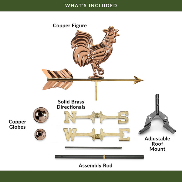 good directions Rooster Cottage Weathervane