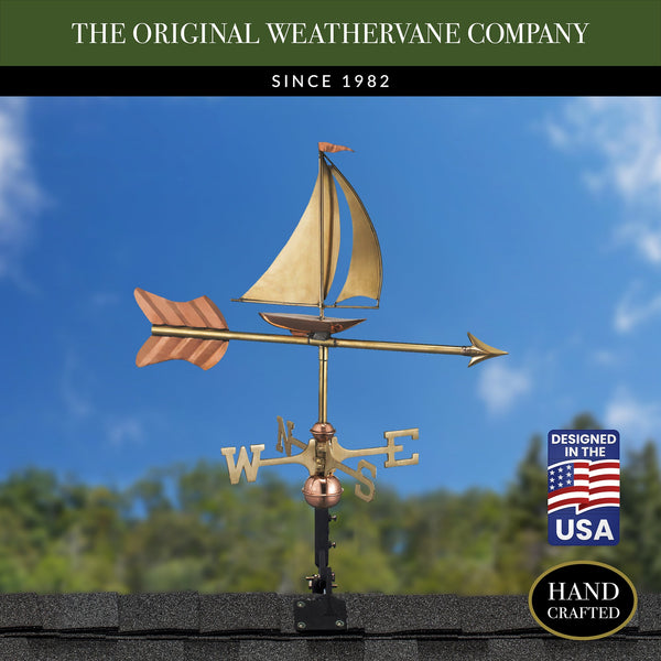 Good Directions Sailboat Cottage Weathervane