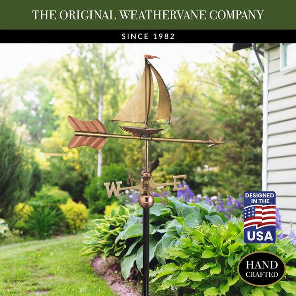 Good Directions Sailboat Garden Weathervane