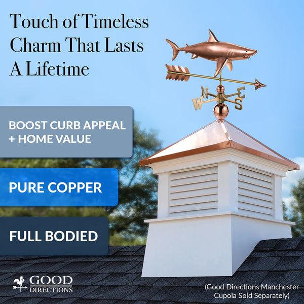 Good Directions Shark With Arrow Weathervane